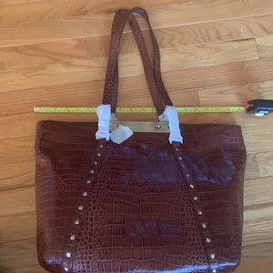 Patricia Nash Brand New - with tags on leather Benvenuto Cinnamon Tote
